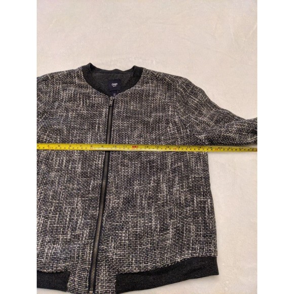 GAP Tweed Jacket Size Small Black White  Gray Preppy Chic Workwear Blazer - Picture 6 of 12